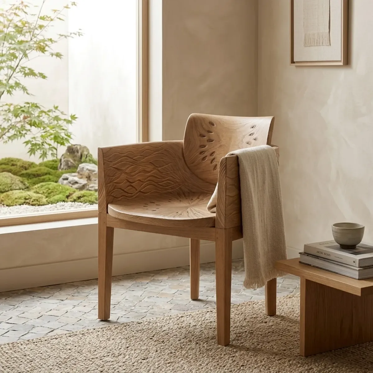Wooden Watermelon Chair Whimsical Fruit Shape Unique Living Room Seating